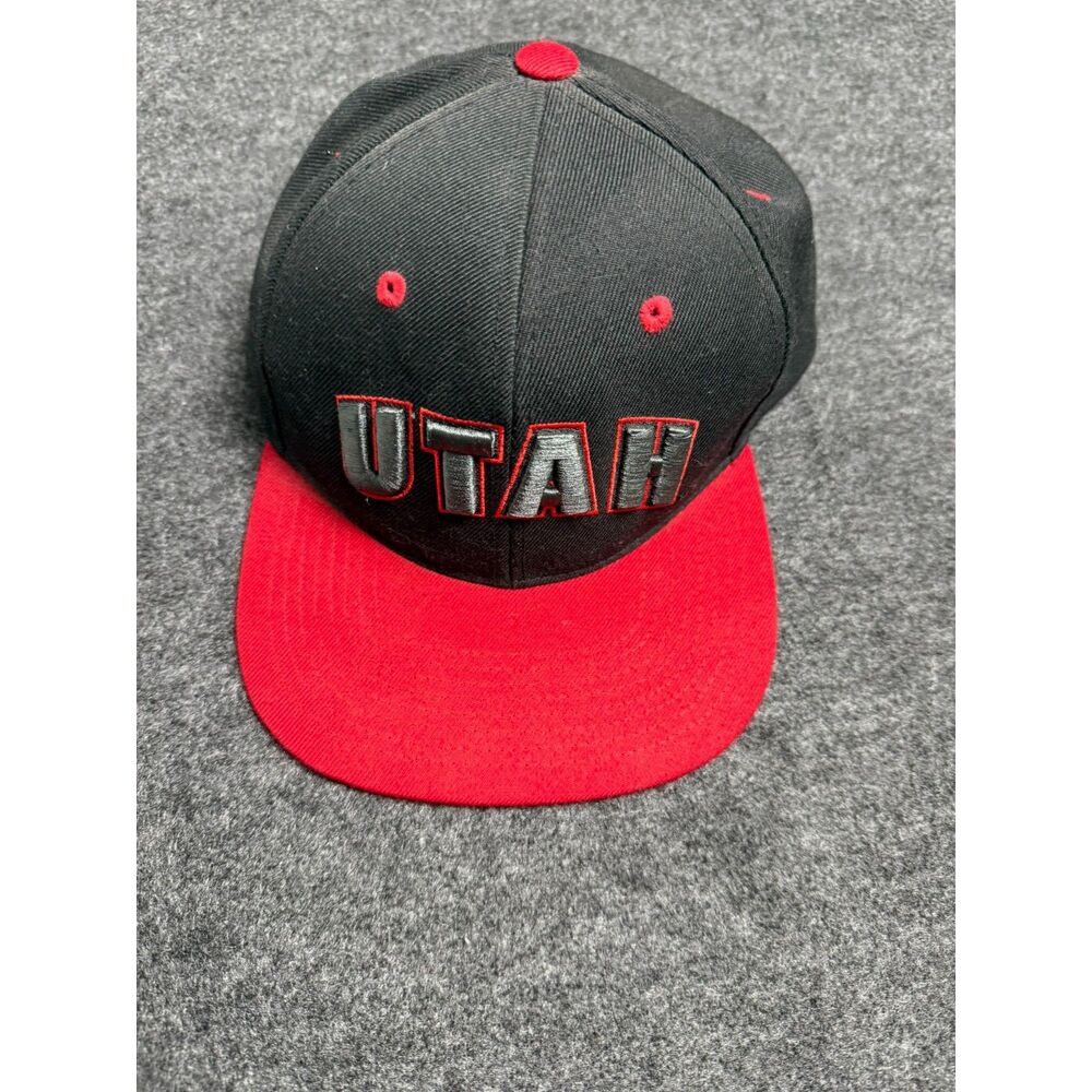 University Utah Utes Snapback Red Black adjustable Hat